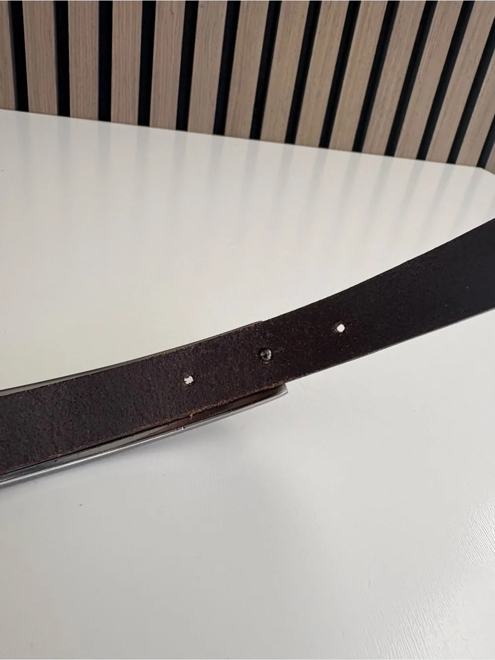 Auth VTG GUCCI Leather Belt